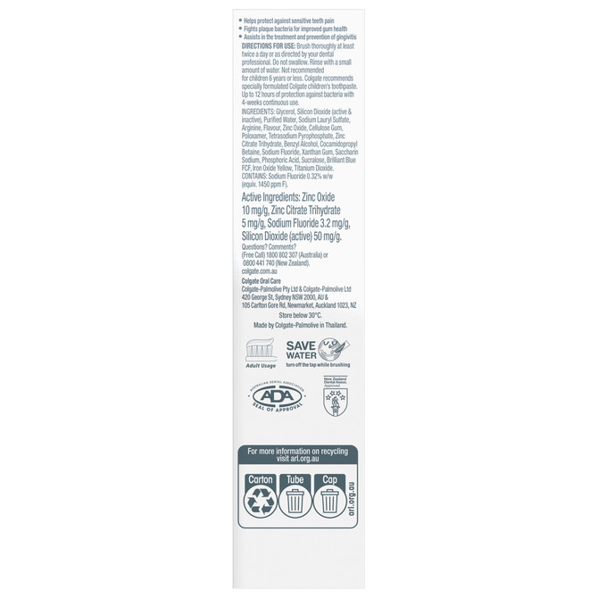 Colgate Total Sensitivity and Gum Health Double Mint Toothpaste 115g