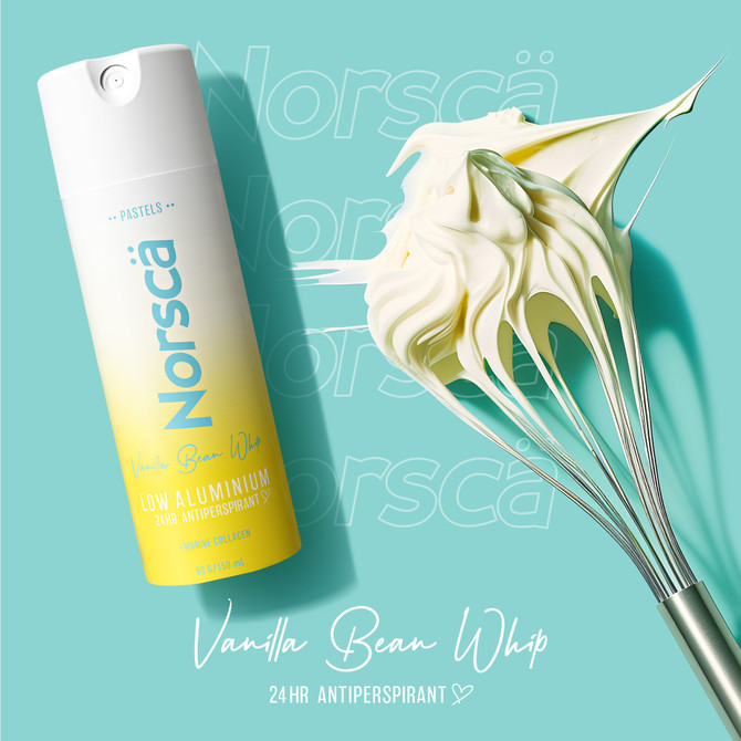 Norsca Pastels Low Aluminum Vanilla Bean Whip Antiperspirant 155mL