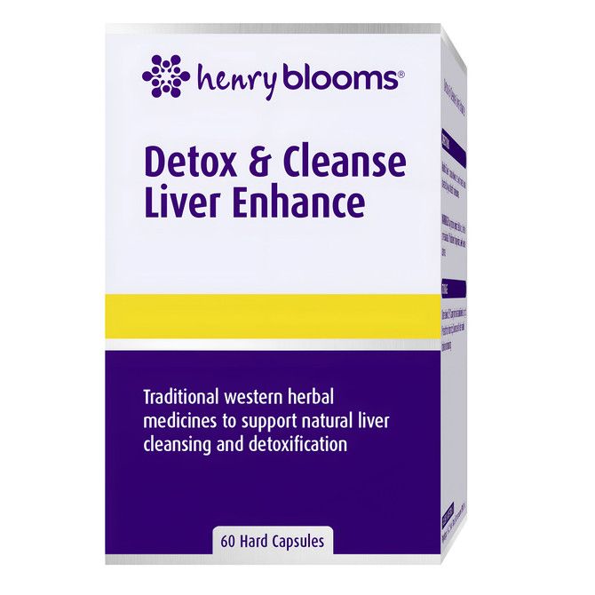 Henry Blooms Detox & Cleanse Liver Enhance 60 Capsules