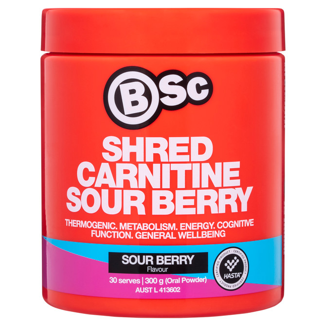 BSc Shred Carnitine Sour Berry 300g 
