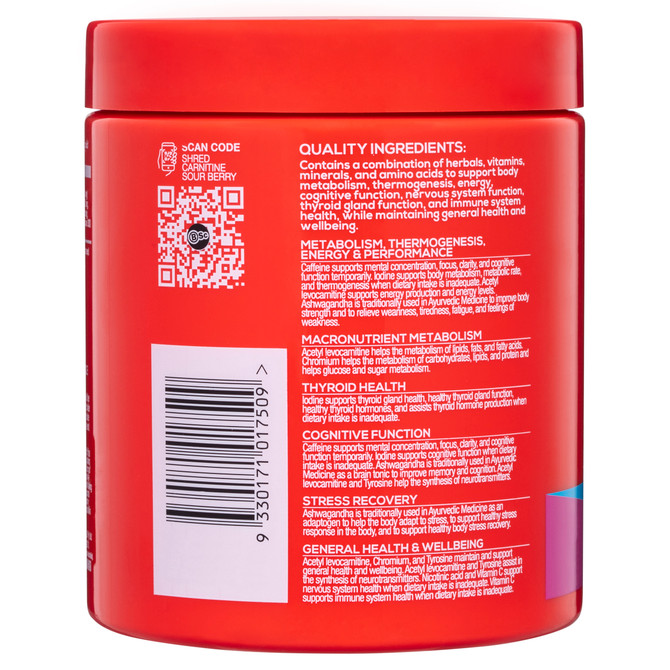 BSc Shred Carnitine Sour Berry 300g 