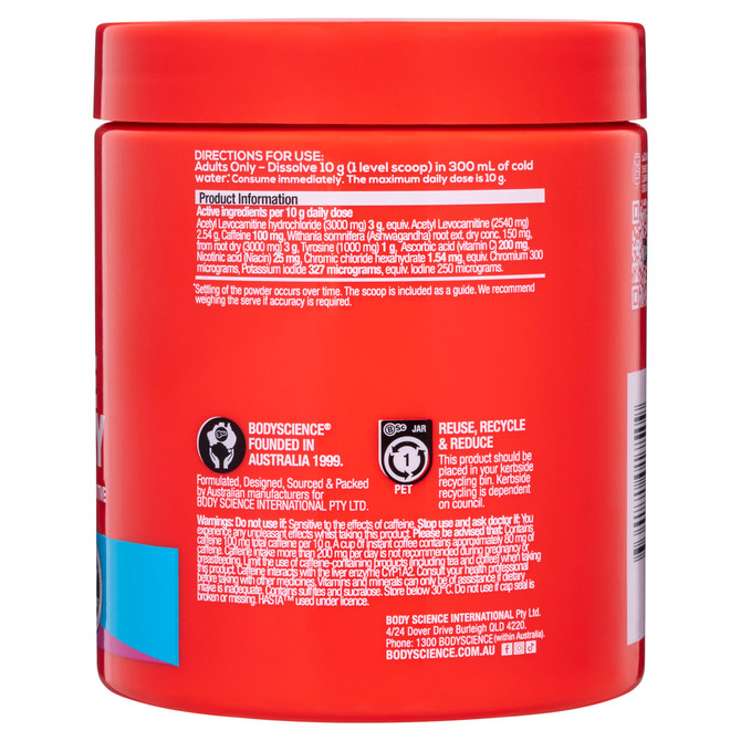 BSc Shred Carnitine Sour Berry 300g 