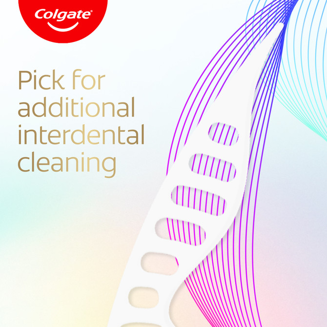 Colgate Total Active Prevention Floss Pick Mint 35 Pack, Shred Resistant