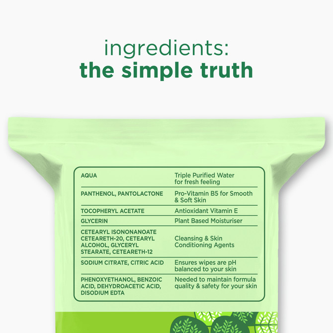 SIMPLE CLEANSING WIPES 25Pack