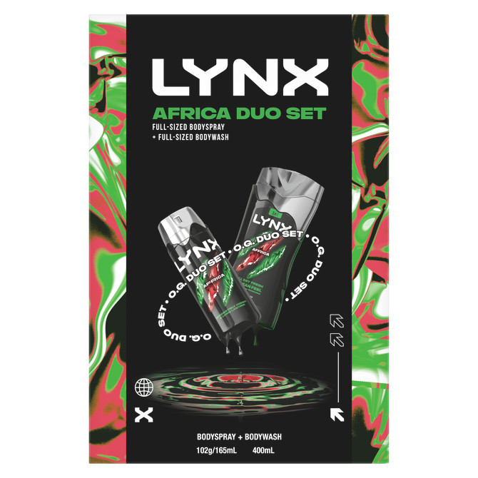 LYNX GIFTSET DUO AFRICA R25 565 ML