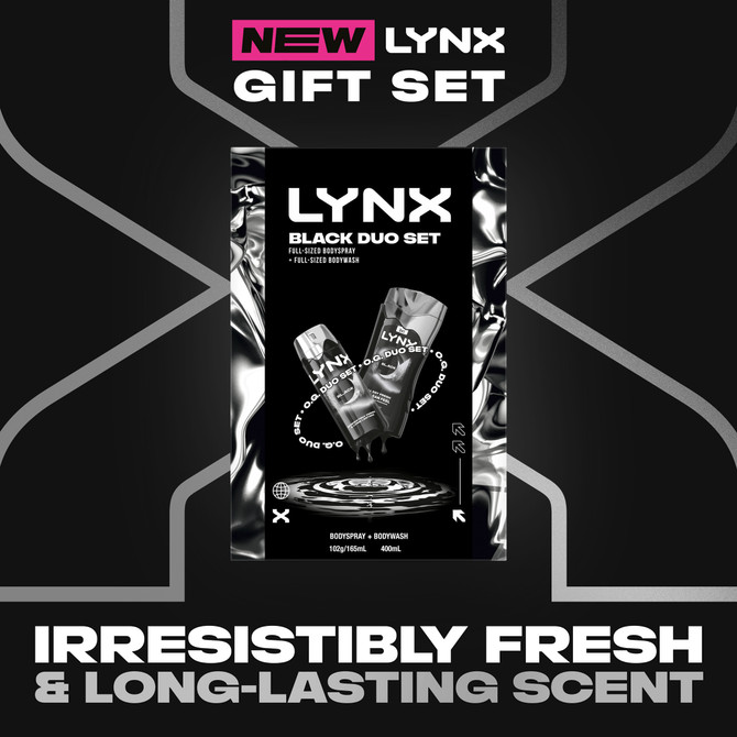 LYNX GIFTSET DUO BLACK R25 565 ML