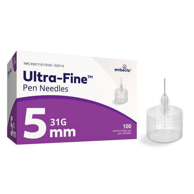 Ultra-Fine Pen Needle 31g 5mm 100 Pack