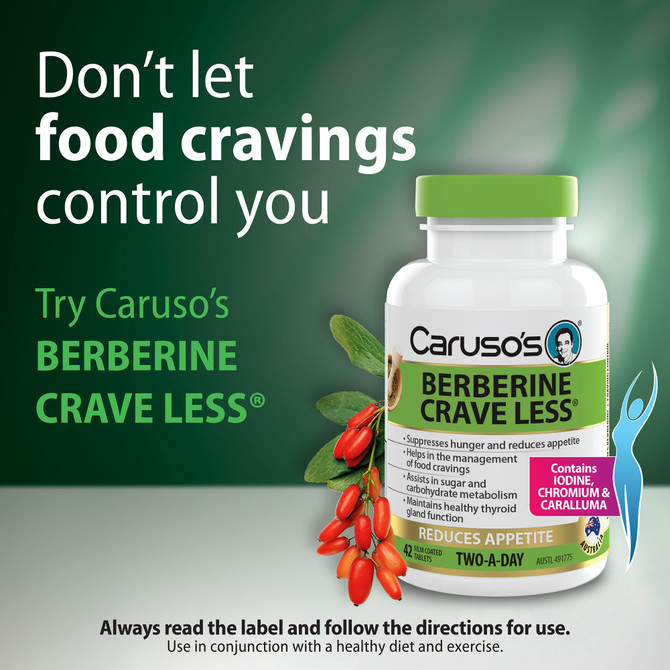 Caruso's BERBERINE CRAVE LESS® 42 Tablets