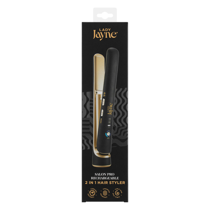 Lady Jayne Salon Pro Rechargeable 2 in 1 Hair Styler