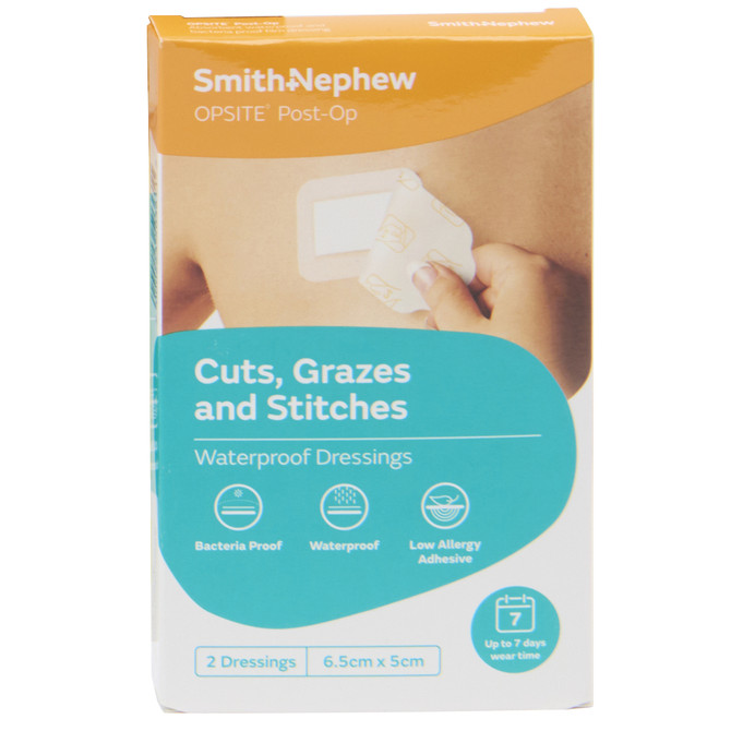OPSITE Post-Op 6.5cm x 5cm Pk2