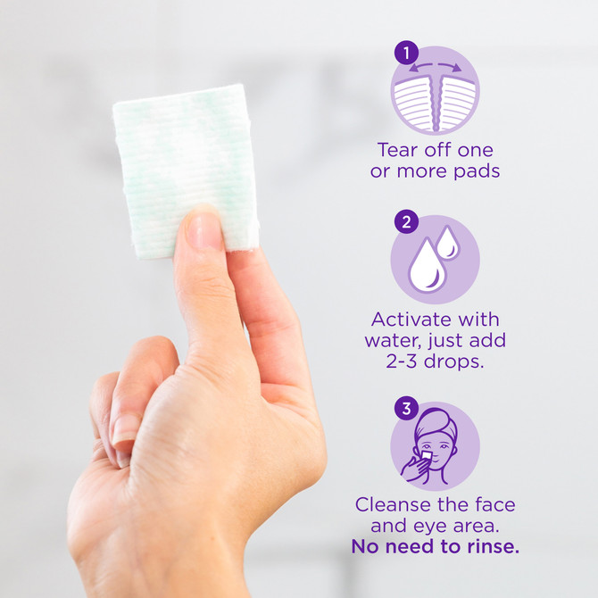 Swisspers Earth Kind 3in1 Cleanser Infused Pads - Aloe Vera & Vitamin E