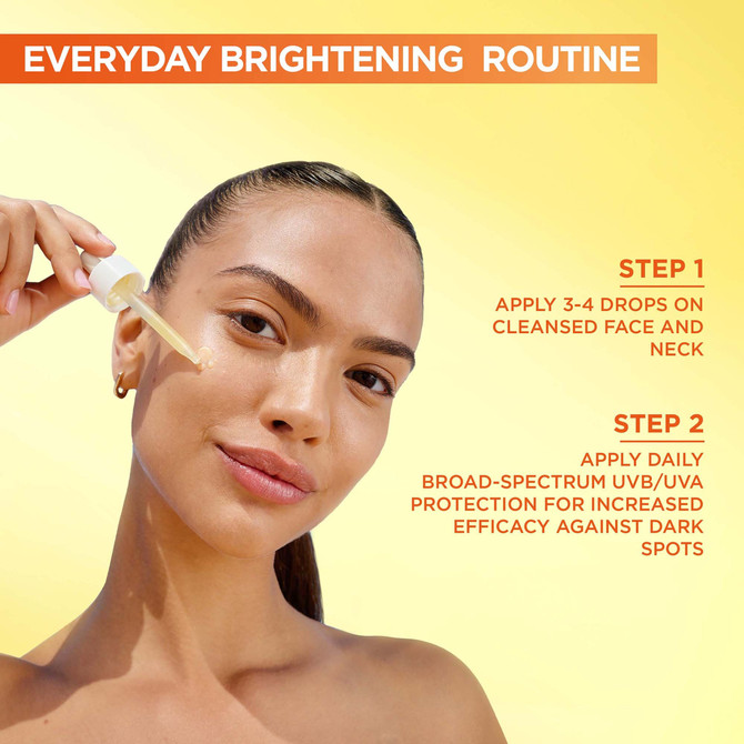 Garnier Vitamin C Brightening Serum with Melasyl 30mL, Advanced Dark Spot Treatment