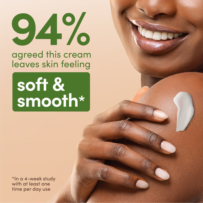 Aveeno Daily Moisturising Cream for Dry & Sensitive Skin – Fragrance Free Body, Face & Hand Moisturiser with Prebiotic Oat & Shea Butter, 48 Hour Hydration, 400mL