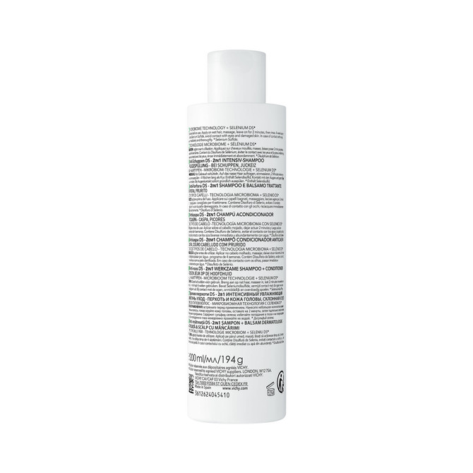 Vichy Dercos Anti Dandruff 2 in 1 Shampoo Conditioner 200ml