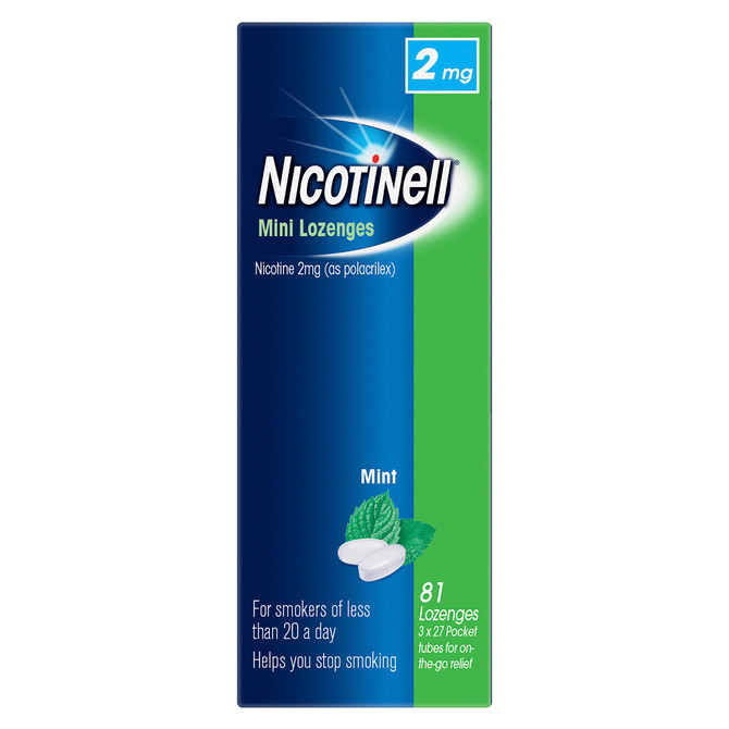 Nicotinell Mini Lozenge Regular Strength 81 Pack 2mg