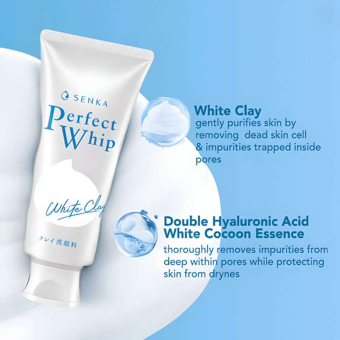 Shiseido Senka Perfect Whip White Clay 120g