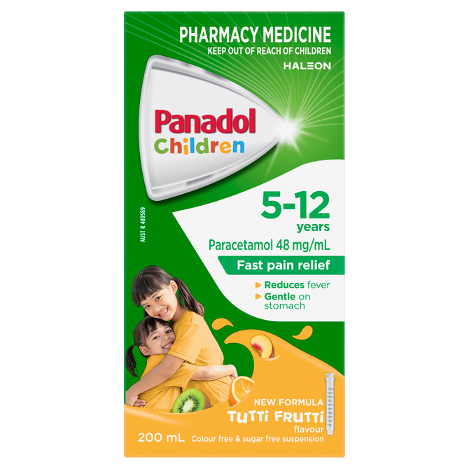 Panadol Children 5-12 Years Tutti Frutti 200mL