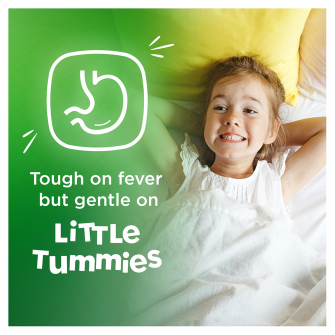 Panadol Children 5-12 Years Suspension, Fever & Pain Relief, Orange Flavour, 100 mL 