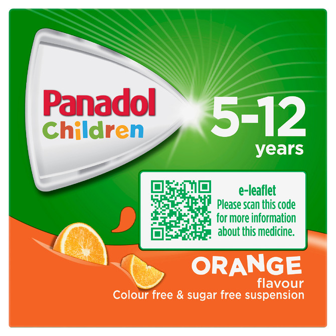 Panadol Children 5-12 Years Orange 100mL