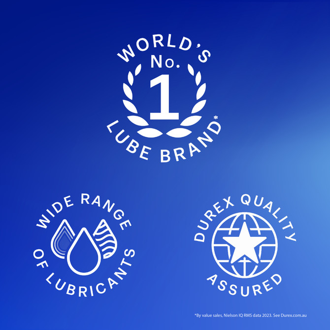 Durex H2O Water Based Lubricant Gel Lube, Pack of 100mL