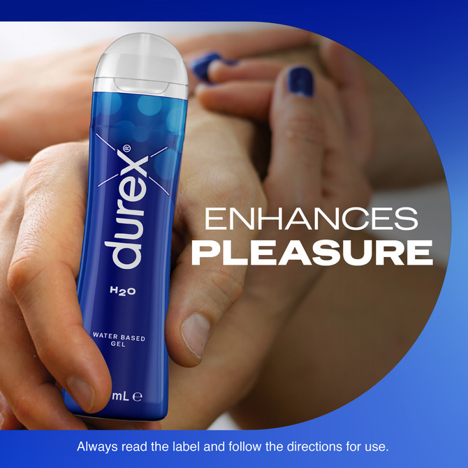 Durex H2O Water Based Lubricant Gel Lube, Pack of 100mL