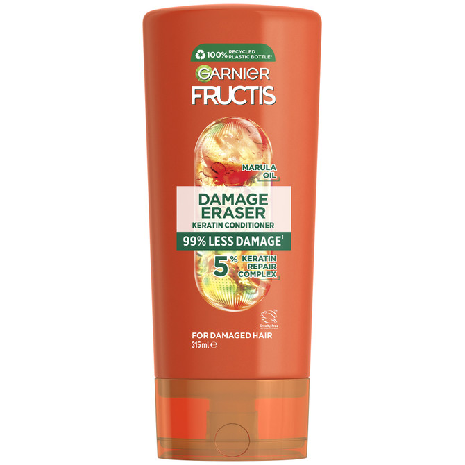 Garnier Fructis Damage Eraser Keratin Conditioner for Very Damaged and Split Hair 315ml