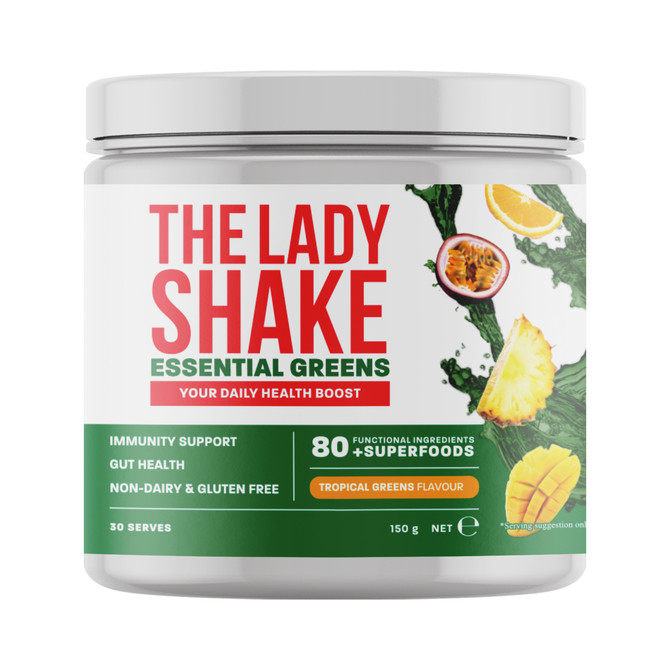 The Lady Shake Essential Greens - Tropical Greens 150g