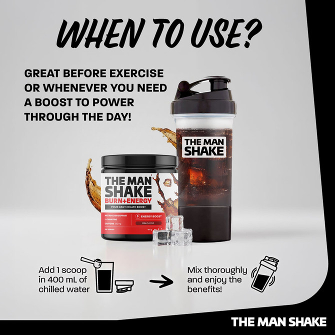 The Man Shake Burn + Energy Cola 160g