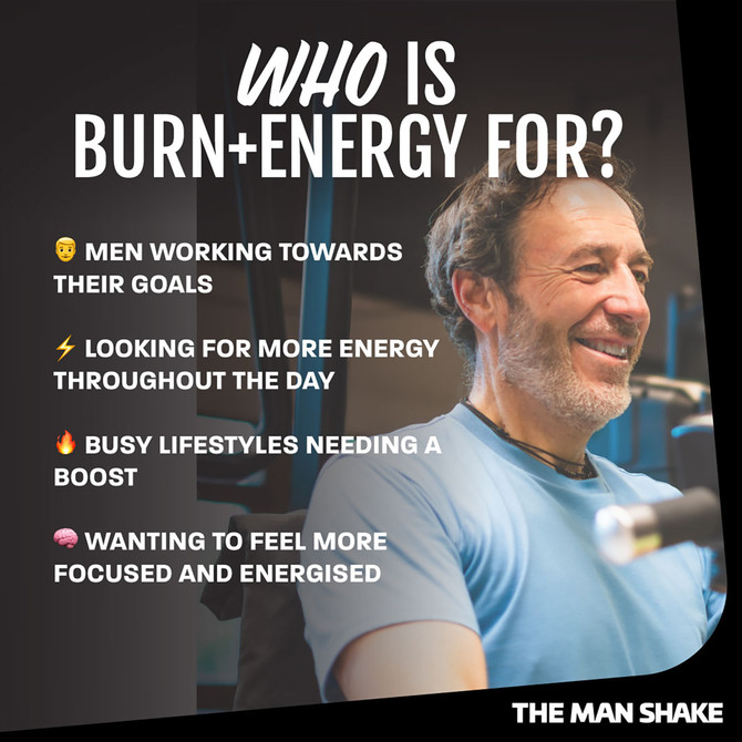 The Man Shake Burn + Energy Raspberry 160g