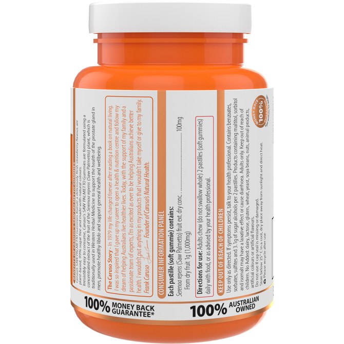 Caruso's Saw Palmetto Gummies 60 Pastilles