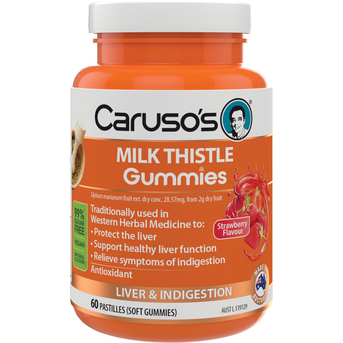 Caruso's Milk Thistle Gummies 60 Pastilles