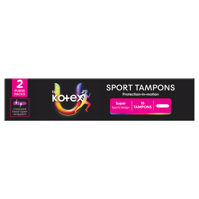 U by Kotex Sport Tampons Super 16 Pack