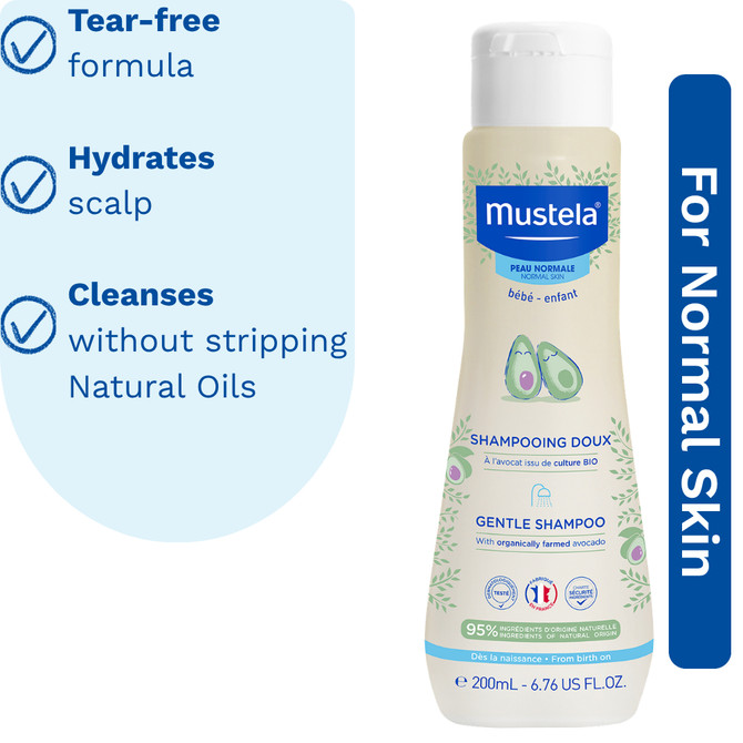 Mustela Gentle Baby Shampoo - for normal skin - 200ml