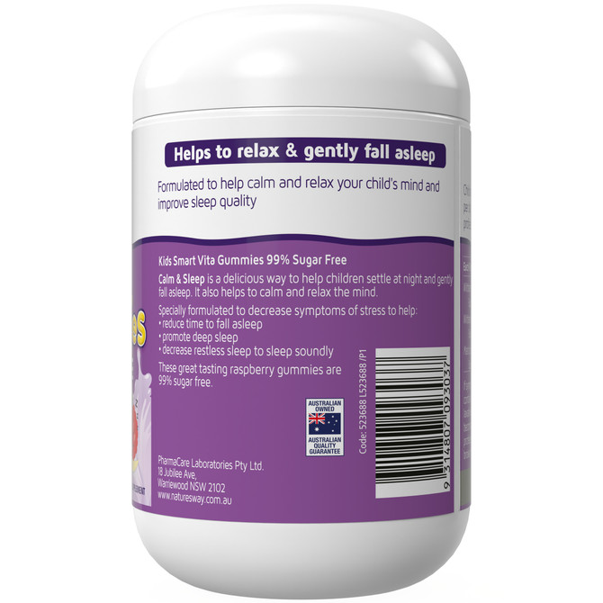 Nature's Way Kids Smart Vita Gummies 99% Sugar Free Calm & Sleep 110s