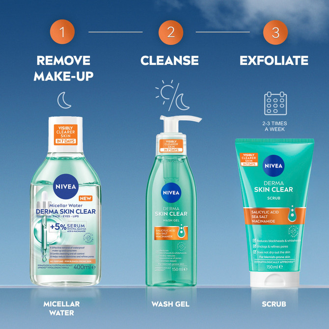 NIVEA DERMA SKIN CLEAR Scrub 150ml