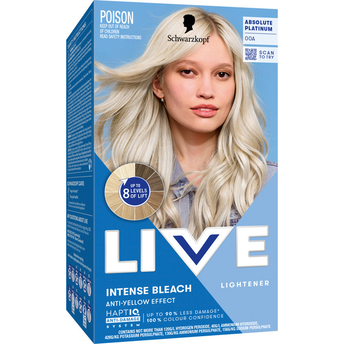 Schwarzkopf LIVE Colour Intense Bleach Absolute Platinum 00A