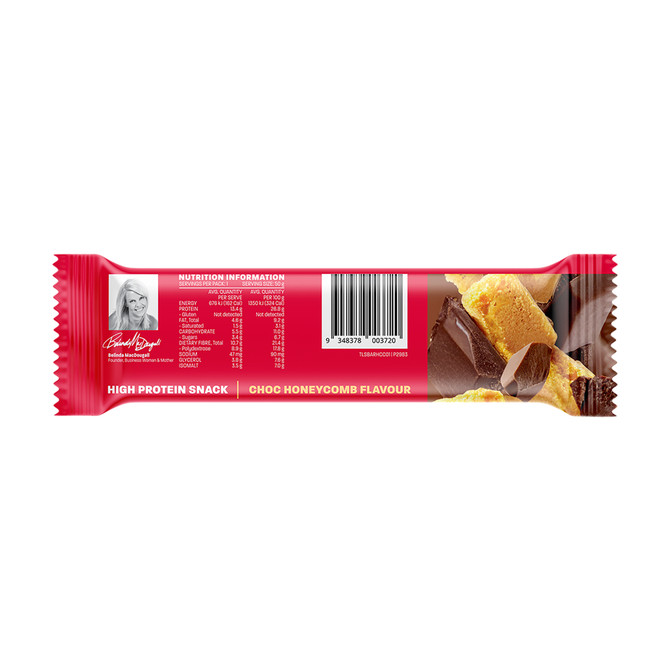 The Lady Bar High Protein Choc Honeycomb 50G