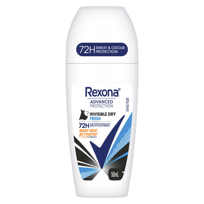 Rexona Women 72H Advanced Roll On Antiperspirant Deodorant Invisible Dry Fresh  50 ML
