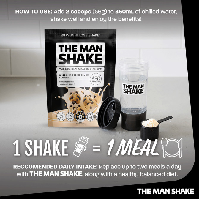 The Man Shake Cookie Dough 840g