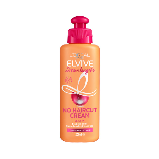 L'Oréal Paris Elvive Dream Lengths No Hair Cut Cream Leave-In Treatment 200ml (For Long, Damaged Hair)