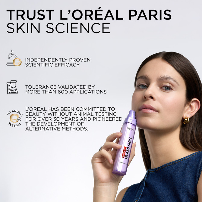 L'Oréal Paris Revitalift Filler Glass Skin Liquid Cream Face Moisturiser 50ml 