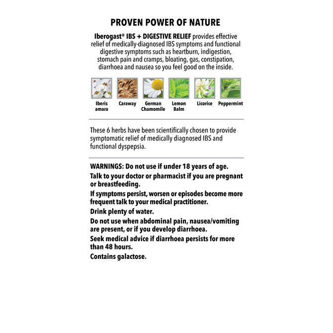 Iberogast IBS + Digestive Relief Soft Gel Capsules 60 Pack