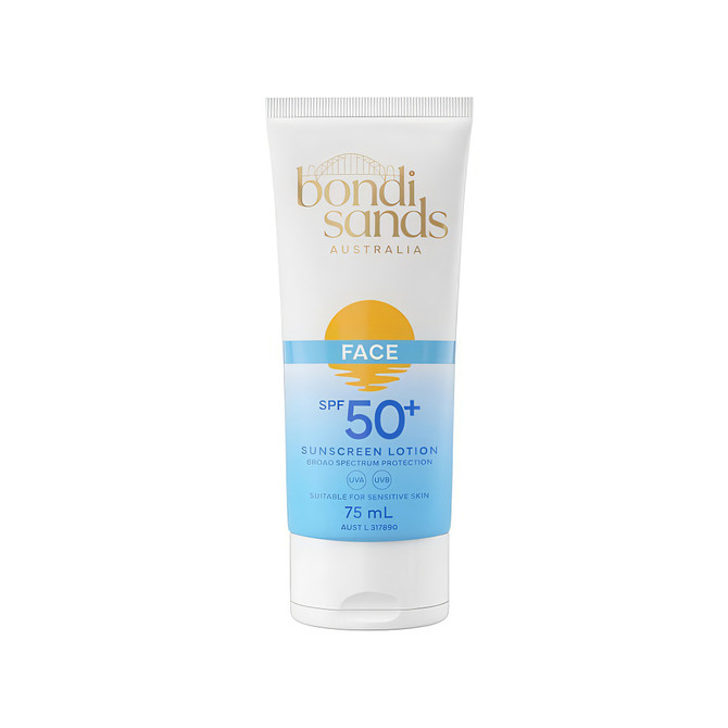 Bondi Sands Face Sunscreen Lotion SPF 50+ Fragrance Free 75ml