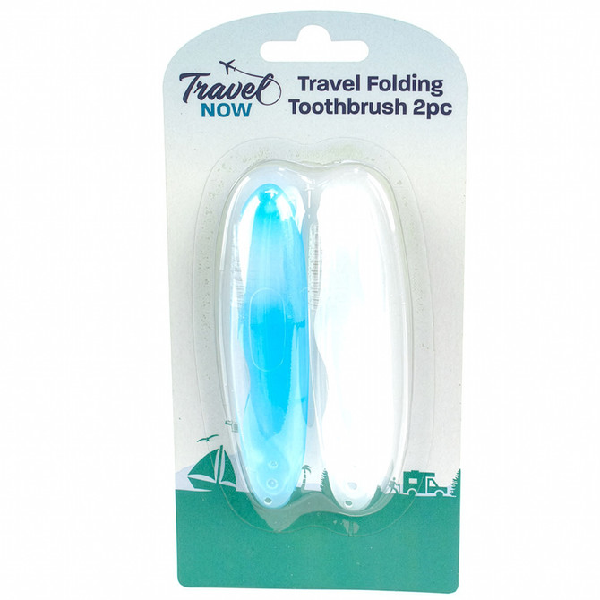 Travel Now Folding Toothbrush 2 Pack