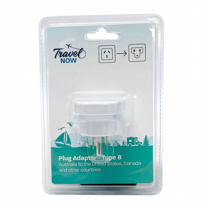 Travel Now Plug Adaptor AU To US (Type B)