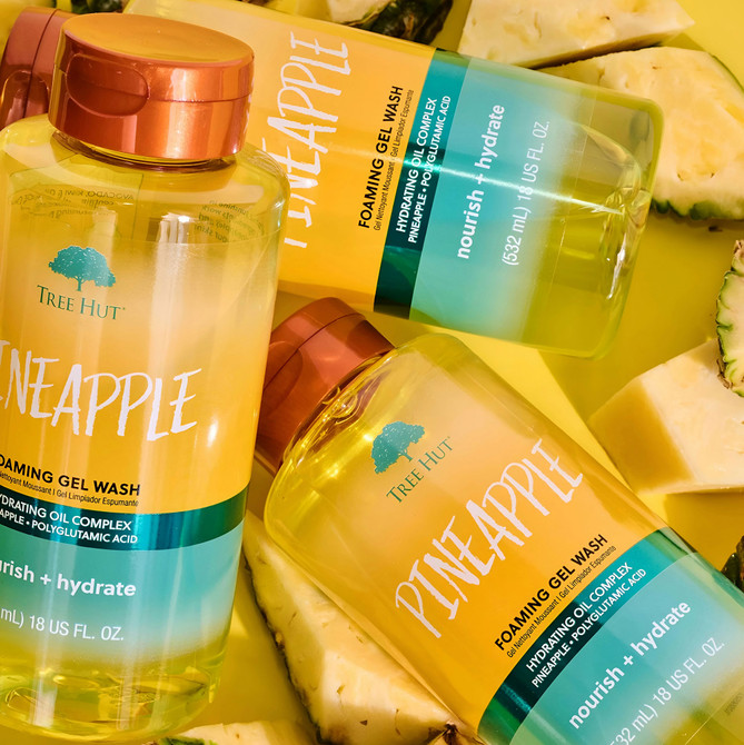Tree Hut Pineapple Foaming Gel Body Wash 532ml