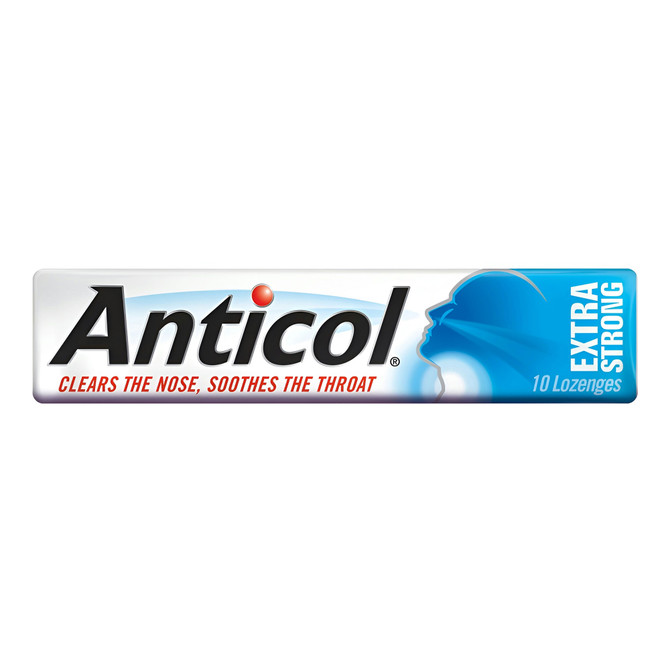 Anticol Extra Strong Sore Throat Lozenges + Vitamin C 10 Pack