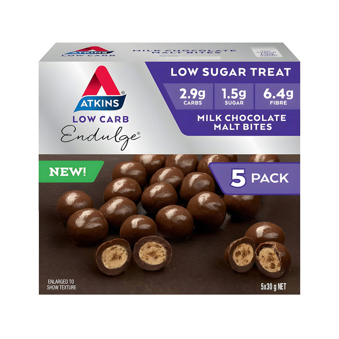 Atkins Low Carb Endulge Caramel White Chocolate Bars 5 Pack