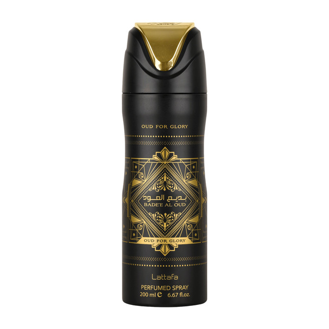 Badee Al Oud (Oud For Glory) Body Spray 200ml By Lattafa (Men's)