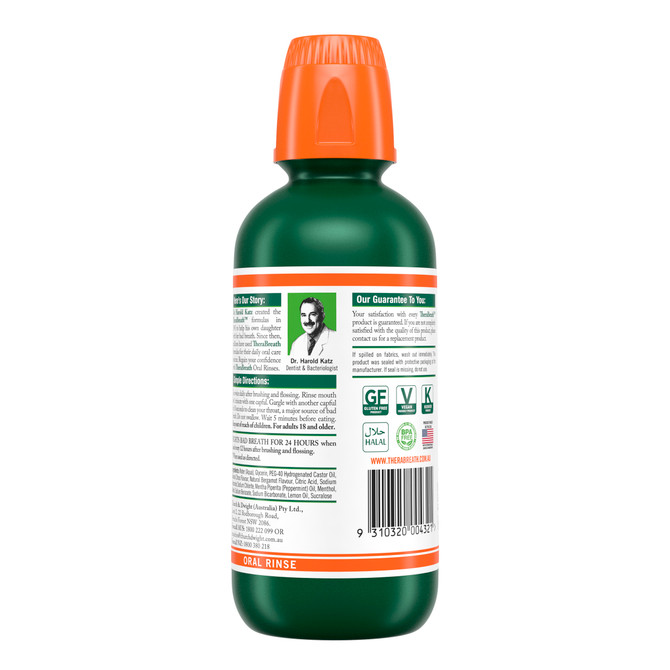 TheraBreath Rainforest Mint Mouthwash 473ml 